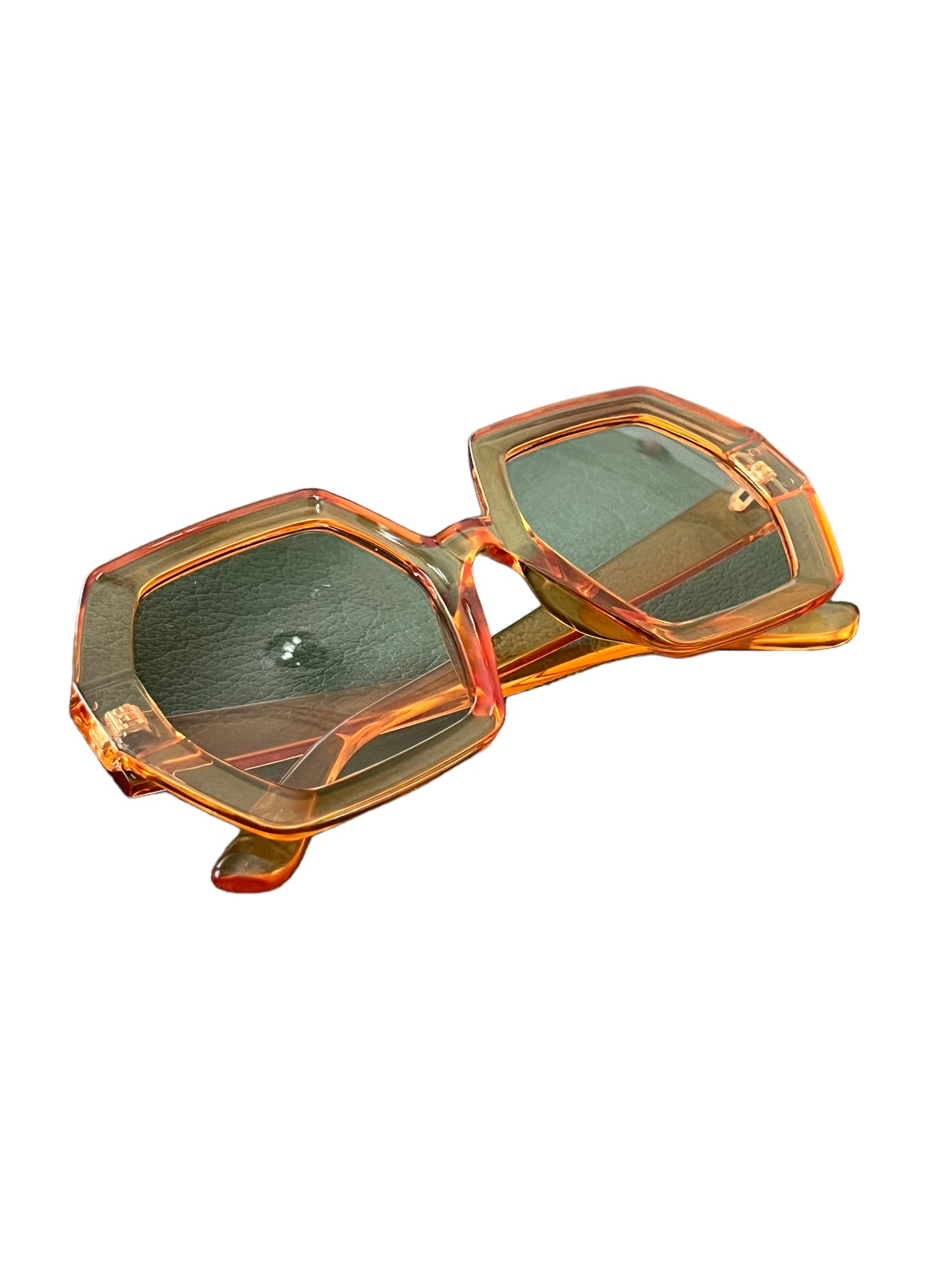 Oversized Orange Sunglasses