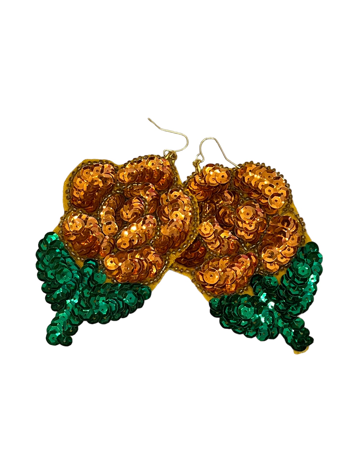 Small Sparkle Flower Earrings