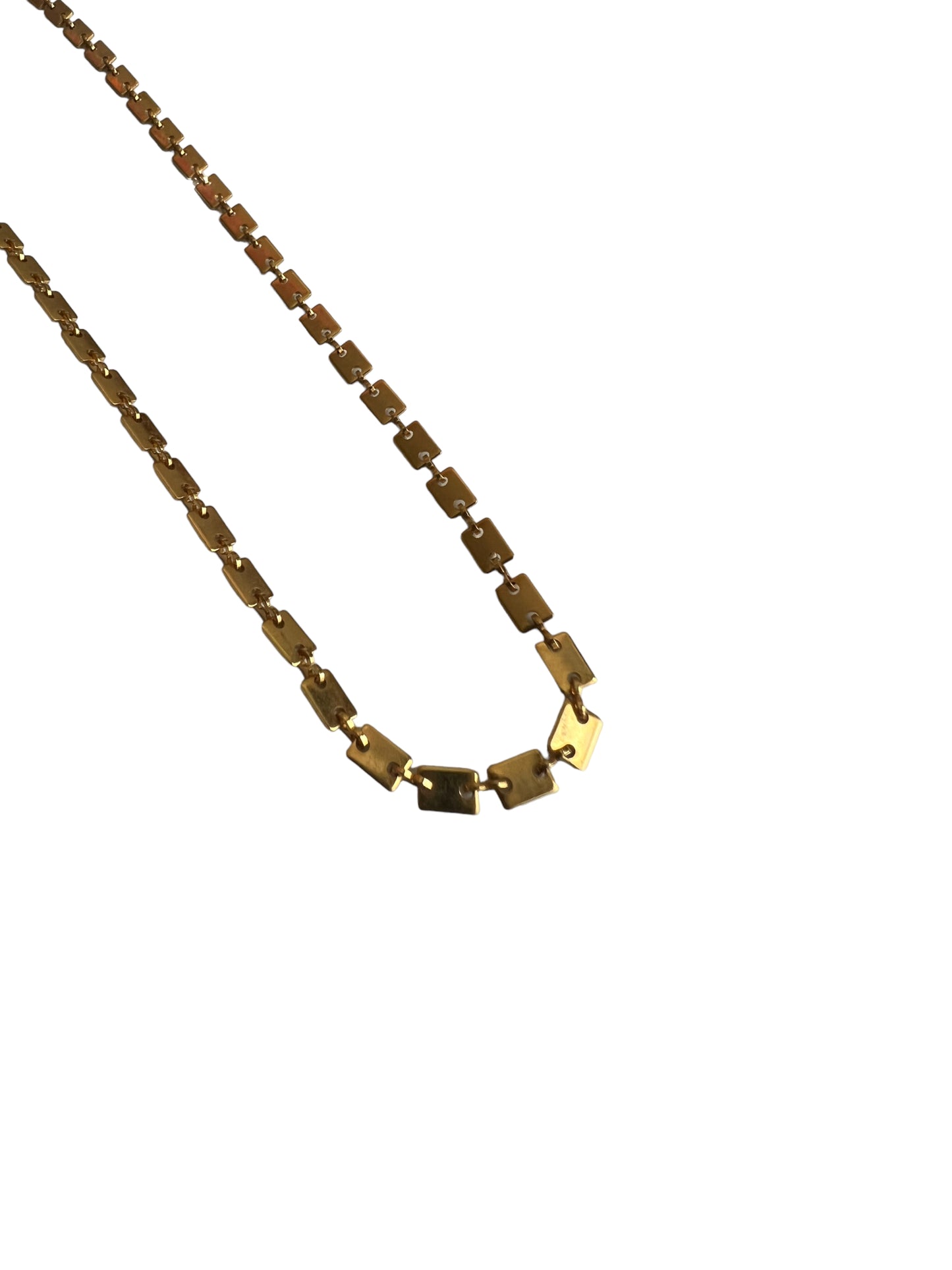 Rectangle Link Chain Necklace