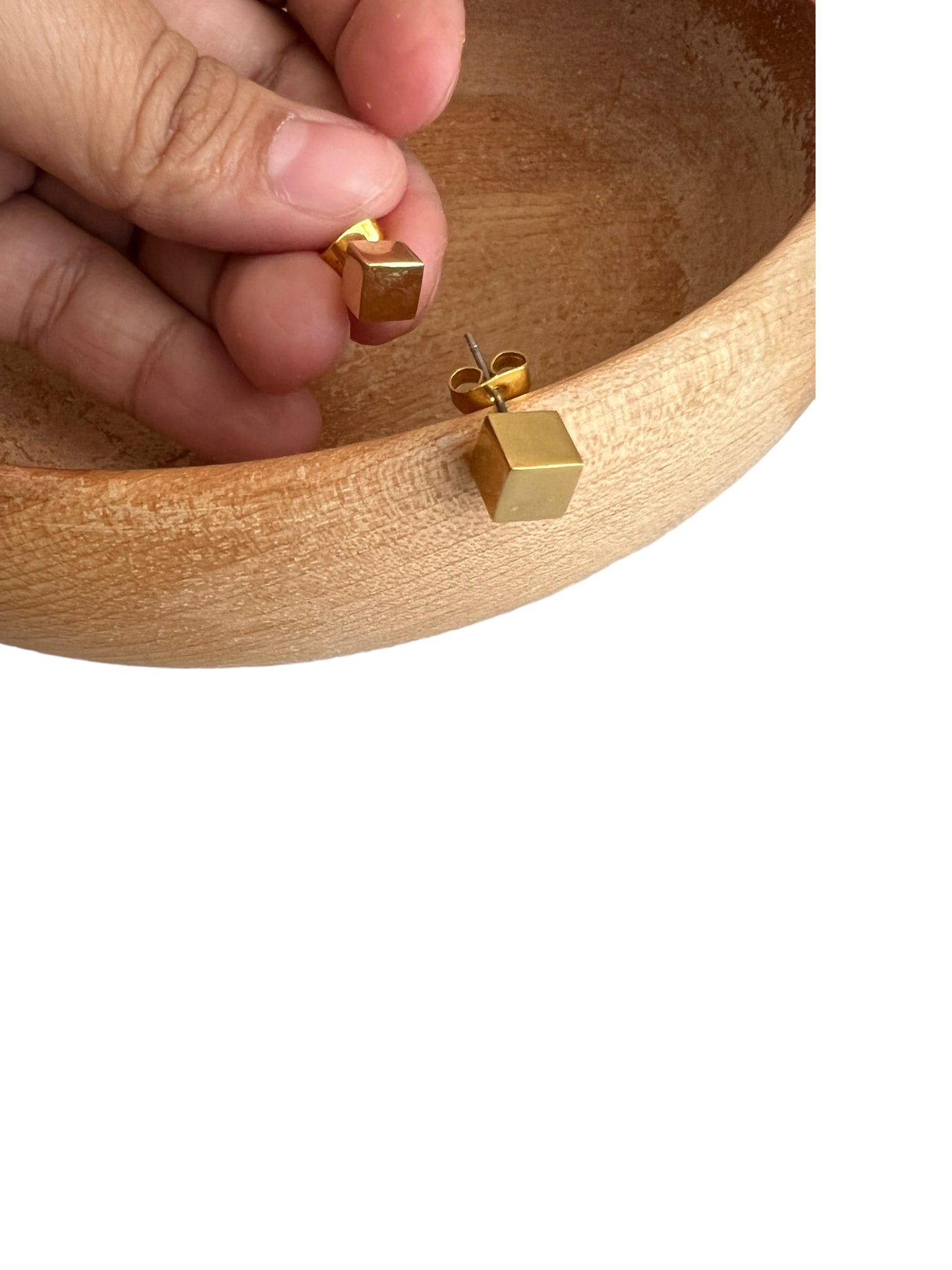 Cube Stud Earrings