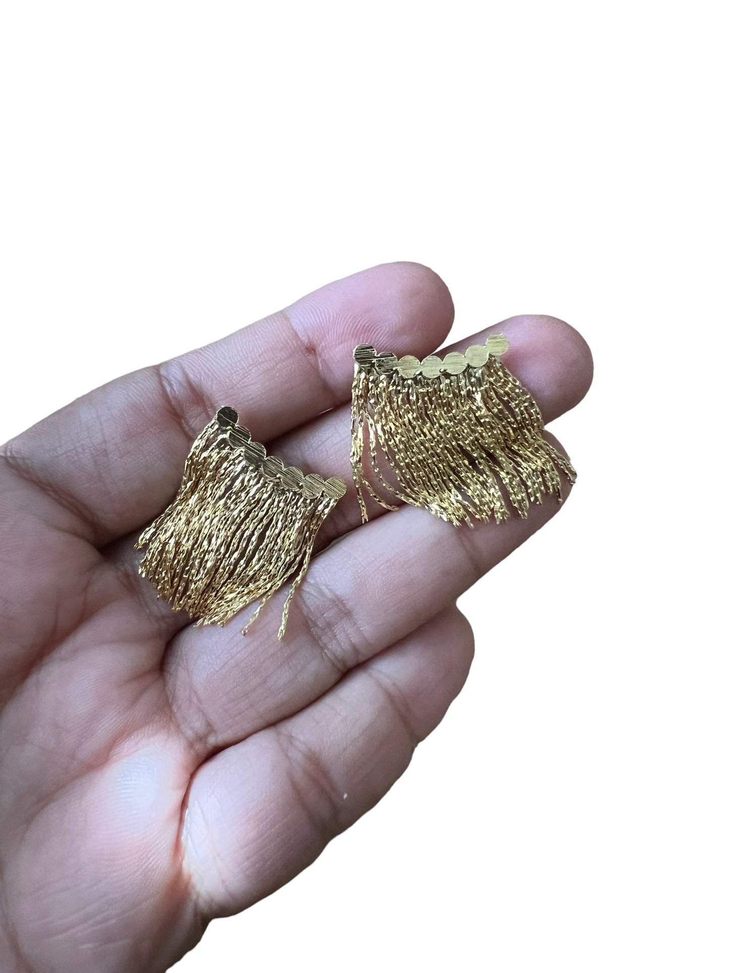 Gold Fringe Earrings