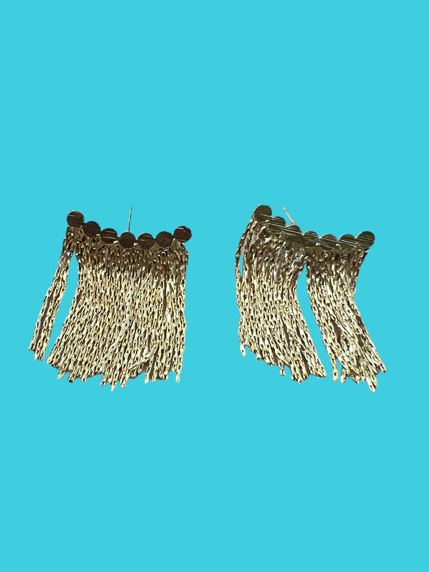 Gold Fringe Earrings