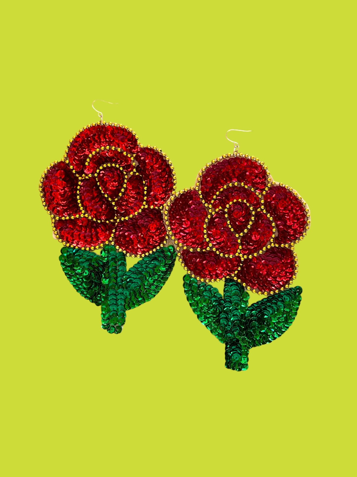 Biggie Baddie Rose Earrings