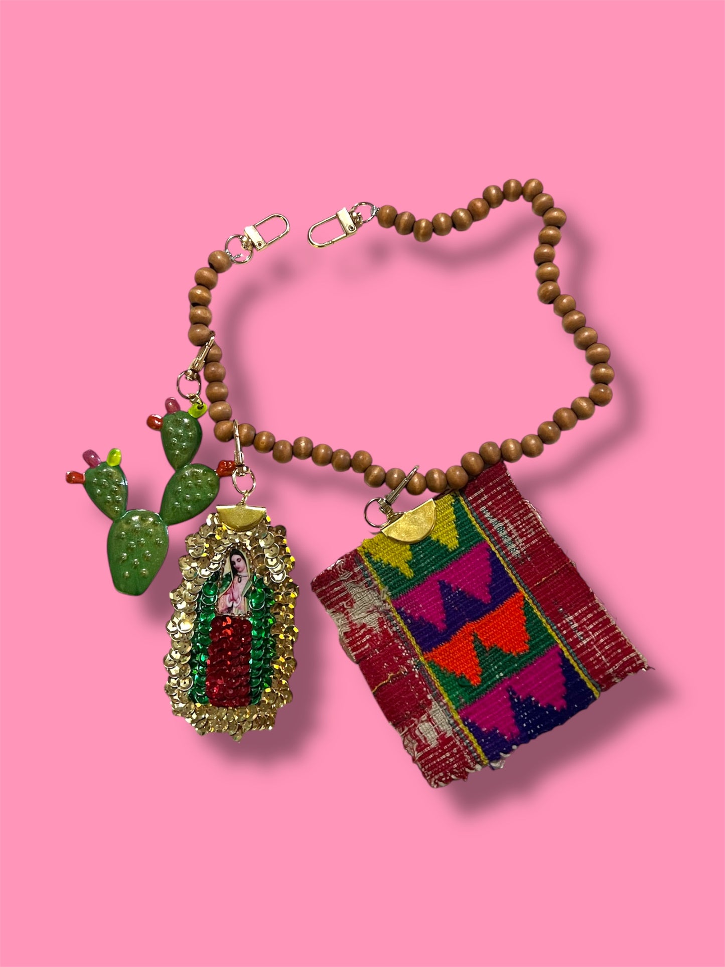Bag Charm Pack with Beaded Bag Chain