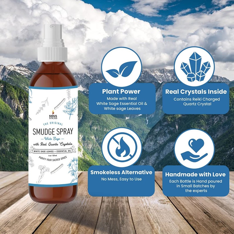 Smudge Spray (Pick your scent- Palo Santo / Sage)