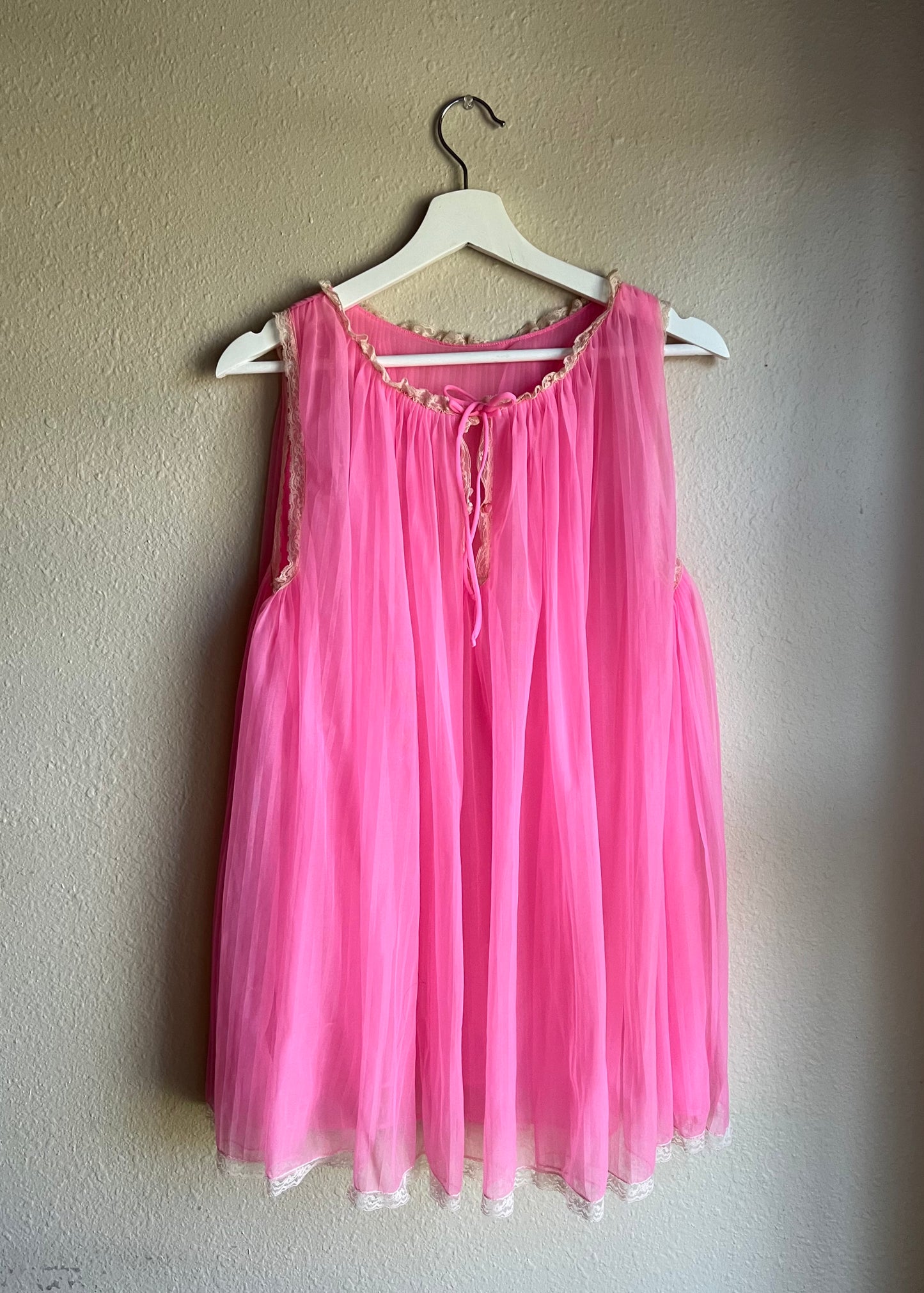 Pink Vintage Sleepwear Lingerie Top