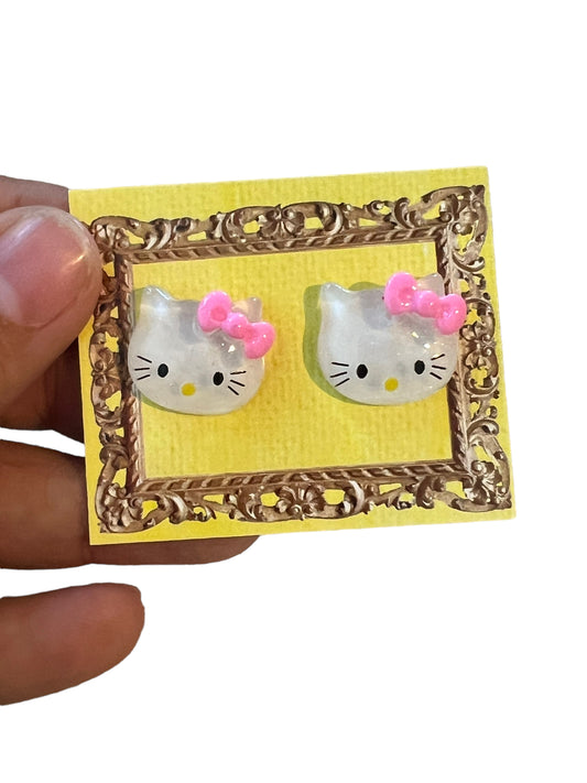 Kitty Stud Earrings