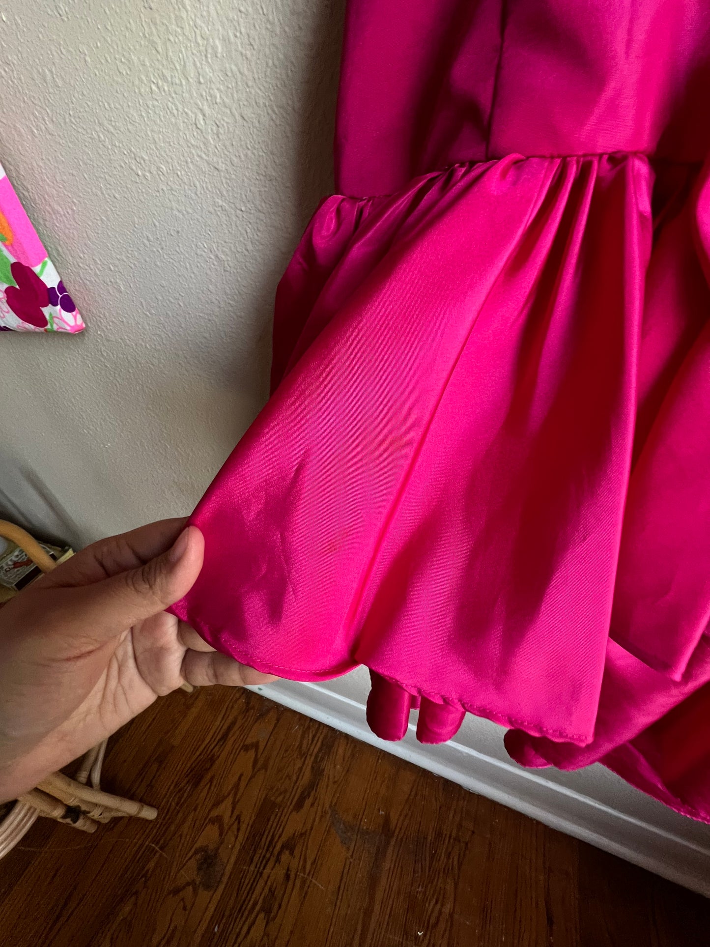 Hot Pink Bow Dress