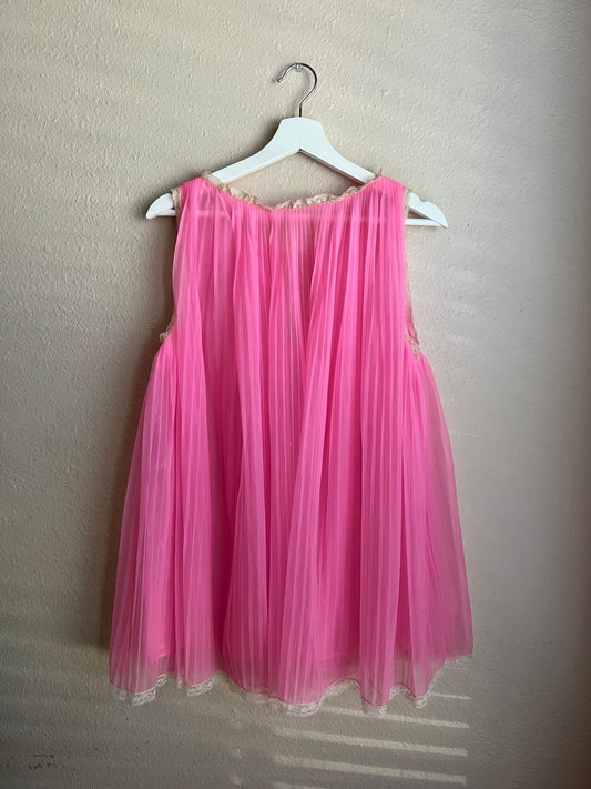 Pink Vintage Sleepwear Lingerie Top