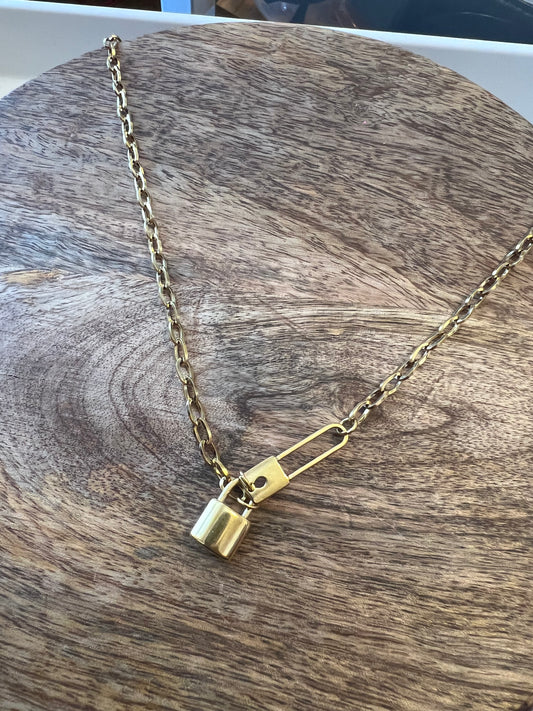 Lock Choker Necklace