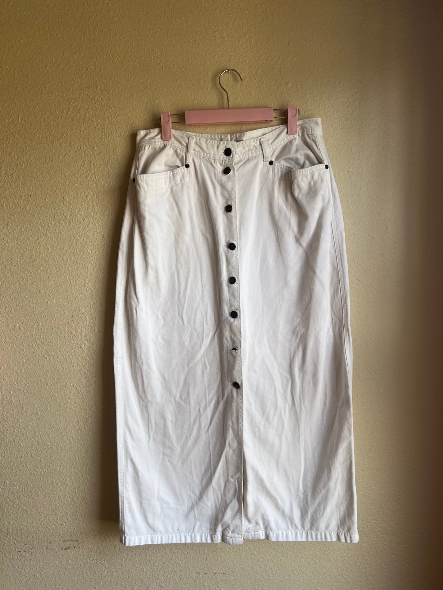 White Cotton Skirt Size 14