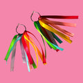 Multi Colored Fringe Hoops