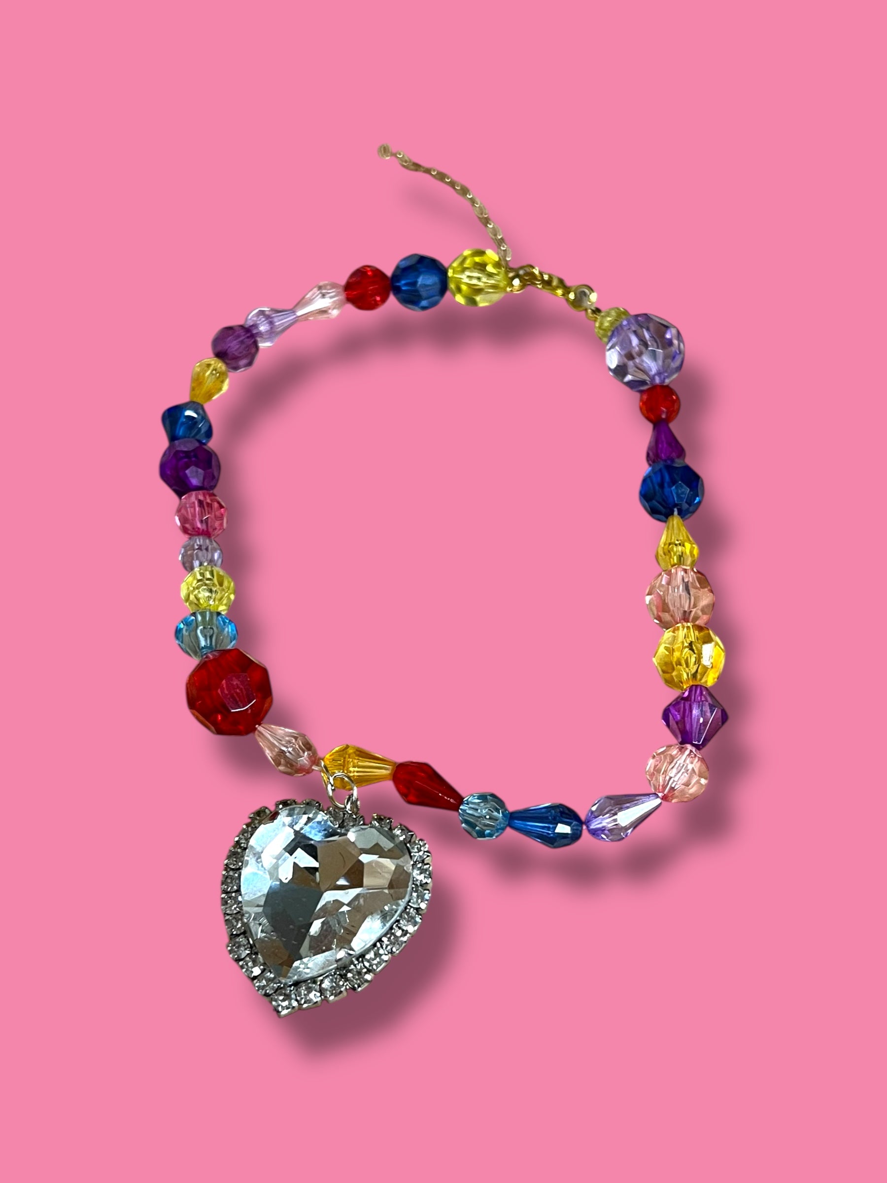 Multi-Bead Heart Necklace