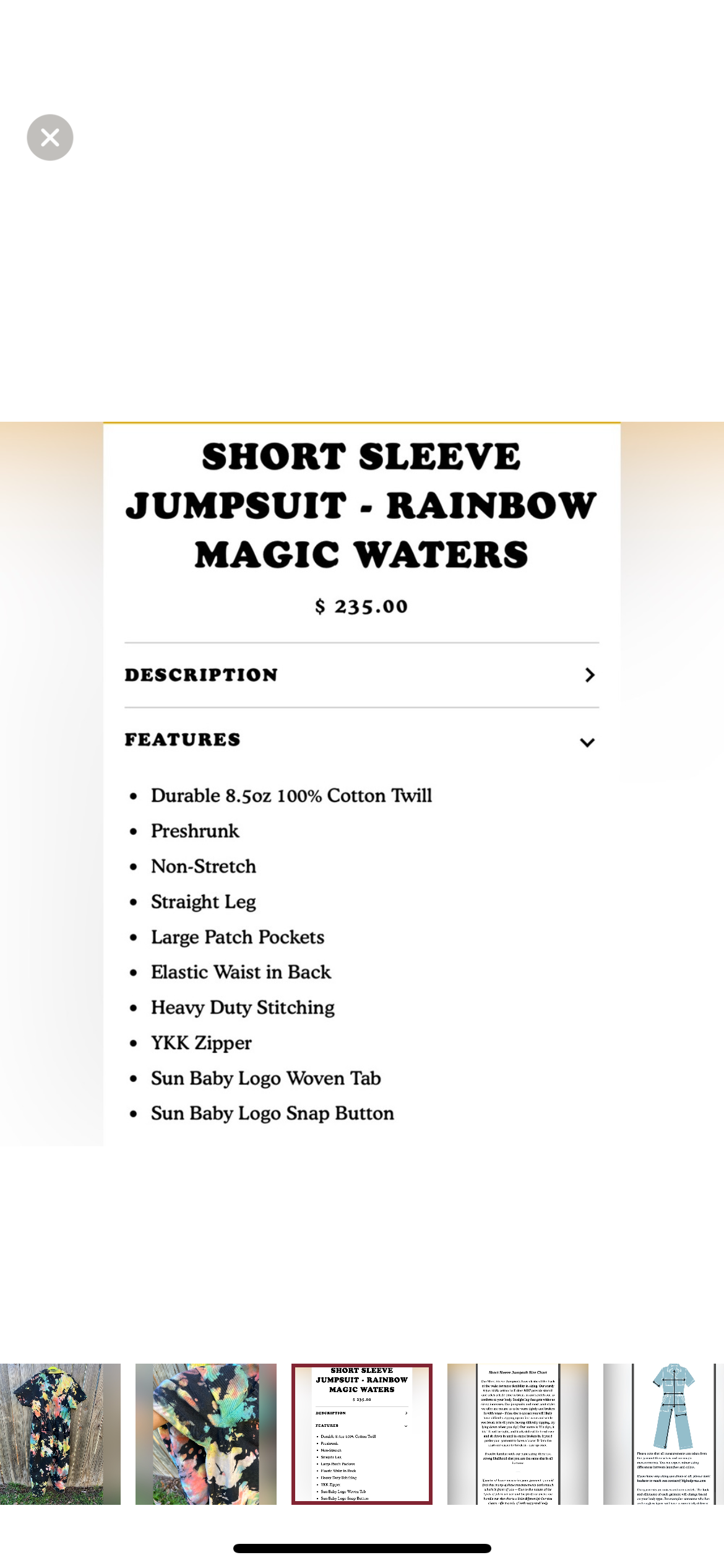 BBP Rainbow Magic Waters Jumpsuit 3xl