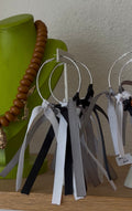 Neutral Colored Fringe Hoops