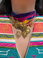 Handmade Velvet Sacred Heart Choker Necklace