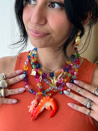 Handmade Beaded Evil Eye Necklace