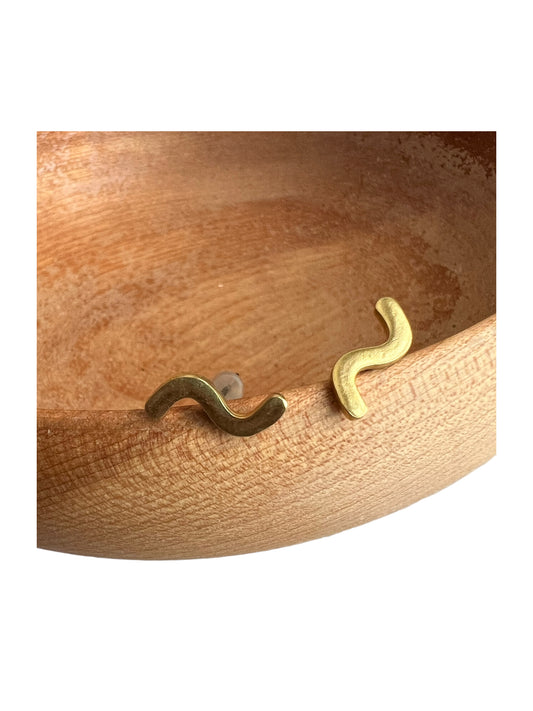 Squiggle Stud Earrings