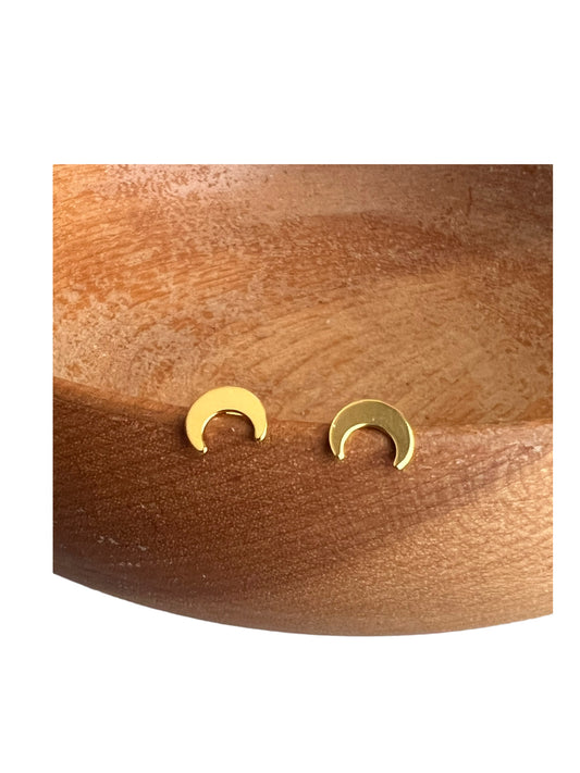 Moon Stud Earrings