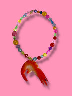 Handmade Beaded Shrimp Necklace