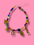 Handmade Beaded Milagros Necklace