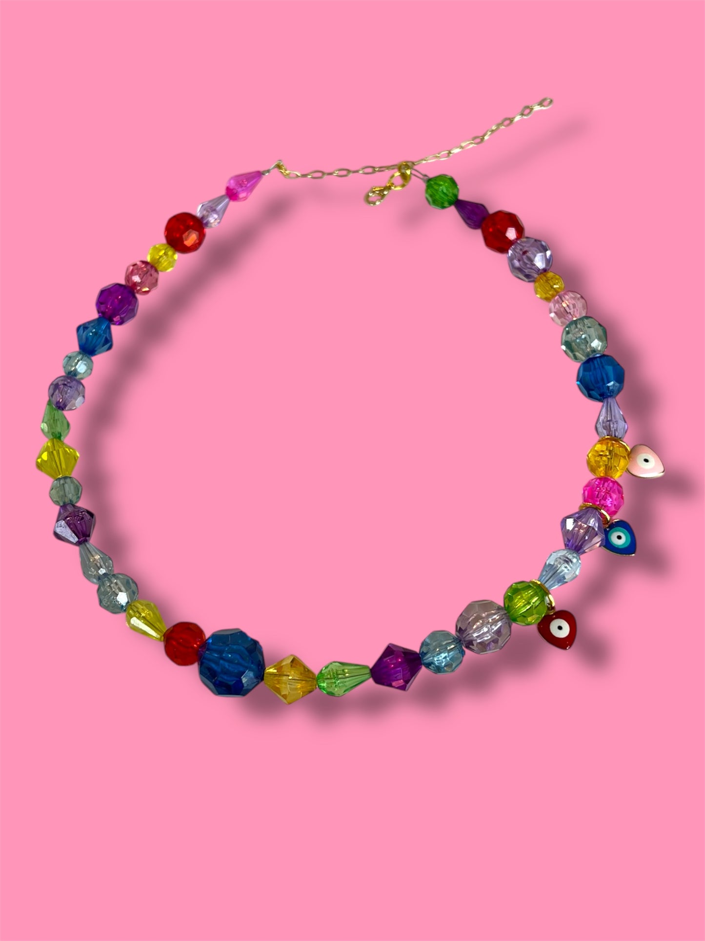 Handmade Beaded Evil Eye Necklace