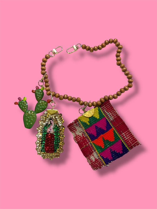 Bag Charm Pack with Beaded Bag Chain