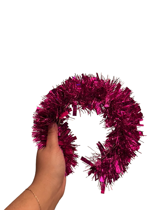 Fluffy Fuchsia Headband